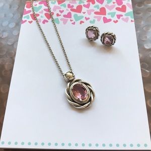 Necklace and earrings